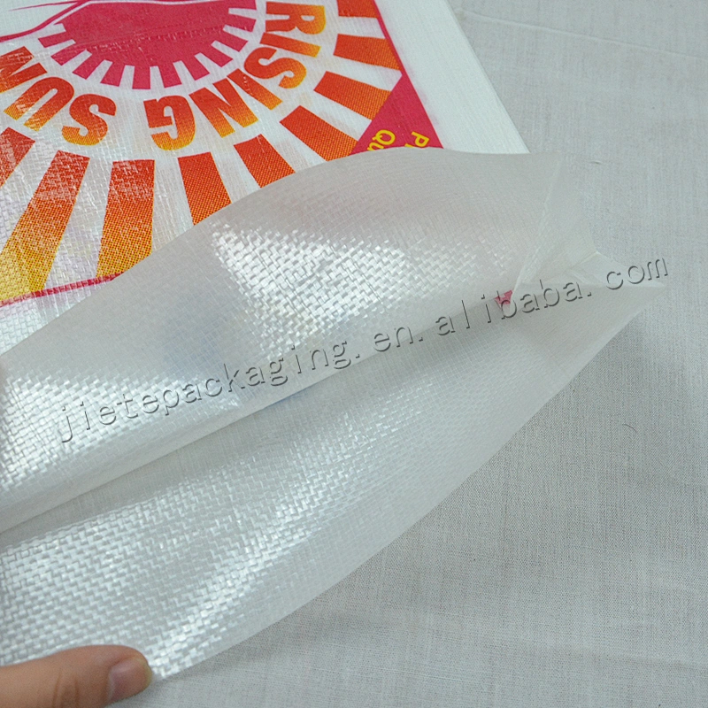 High quality wholesale customized reusable pp woven rice packaging bag