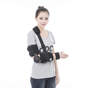 Adjustable hinged elbow fixed support brace adjustable elbow support