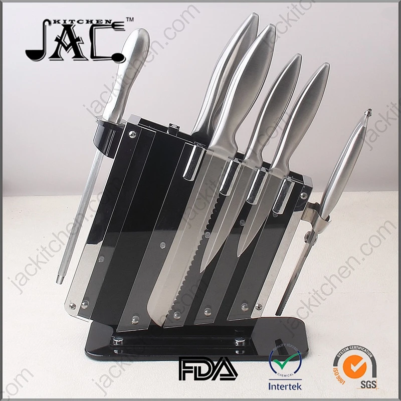 High Quality Stainless Steel 7pcs Knife Set include Acrylic Stand