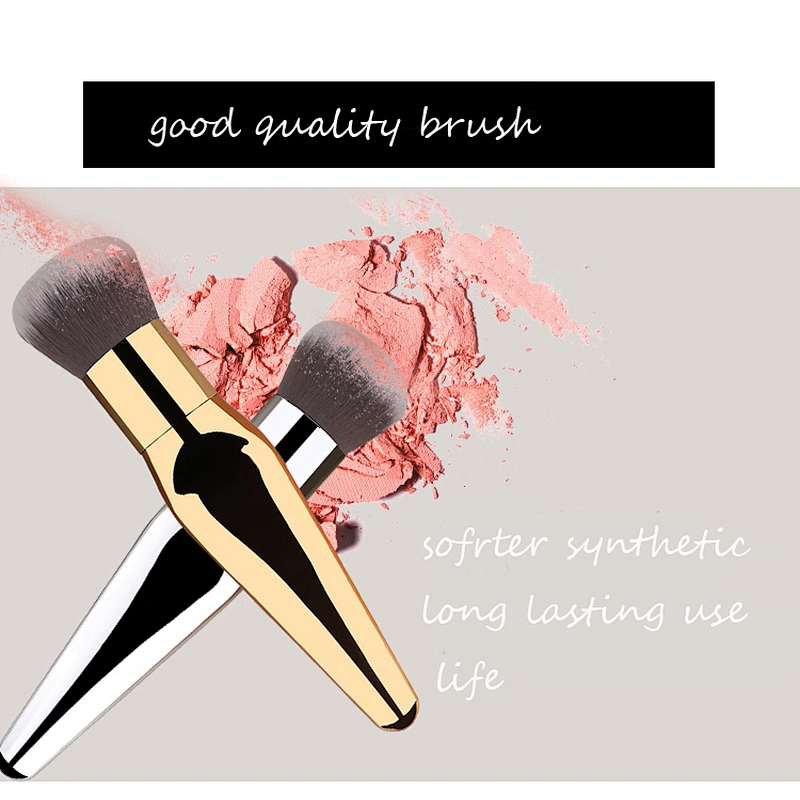 2018 Professional Makeup Brushes private label Cosmetic Foundation Powder Blush Contour Fish Tail single brush
