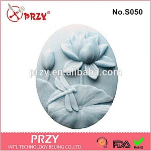 2015 DIY craft handmade lotus silicone molds for soap making