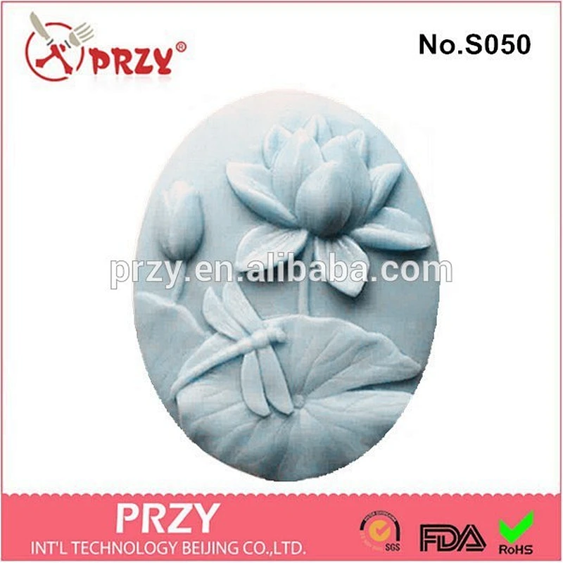 2015 DIY craft handmade lotus silicone molds for soap making