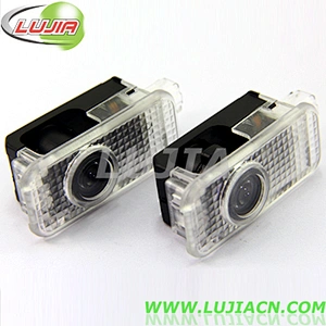 Hot sale No Need Drilling Audis welcome LED Shadow logo door Light