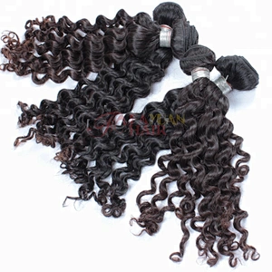 Fayuan Hair Brand Name Virgin Indian Temple Human Hair Curly Hair Weave