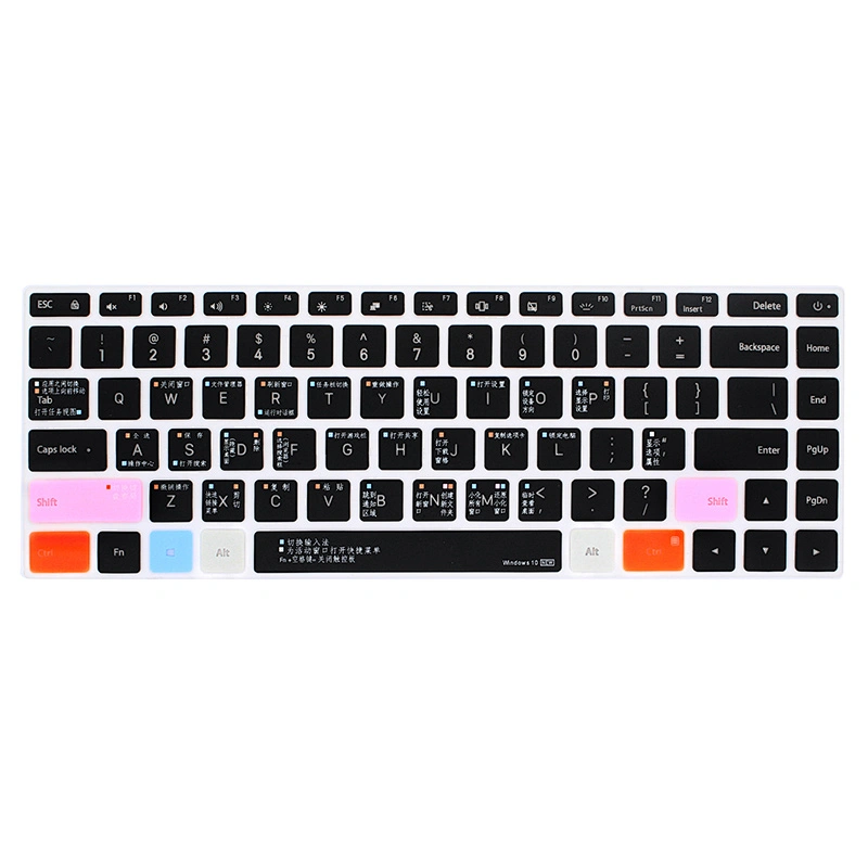 keyboard protector Colored Laptop Keyboard Skin Glow in The Dark keyboard cover for Xiao mi Pro 15.6 Notebook Win 10 Intel