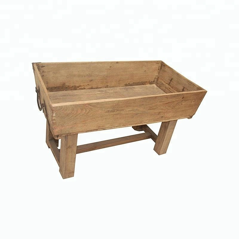wholesale factory price oriental natural rustic reclaimed wood furniture Horse Feeding Manger