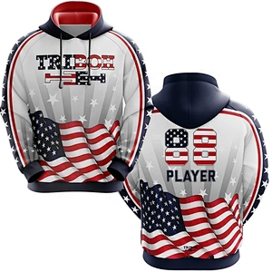 digital printed custom ice hockey hoodie sublimated