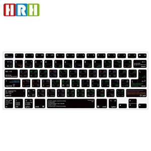 VIM vi Functional Silicone Key Covers silicone keyboard for Macbook Keyboard Shortcuts Skin for macbook pro 13