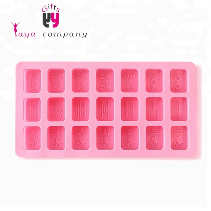Custom Cavity 3D Mahjong Silicone Chocolate Cake Mold For Chocolate Ice Cube Soap Candy cake decorating