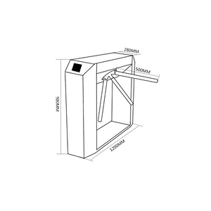Factory Semi-automatic Tripod/Flap/Swing Turnstile Gate For subway entrance Bi-direction Security Turnstile Gate
