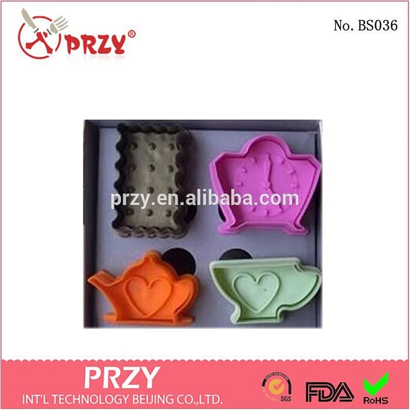 Tea /Teapot/clock/love cup shape Cookie cutters,handmade homeware mold