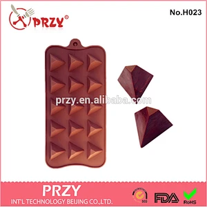 silicone pyramid shape chocolate mold