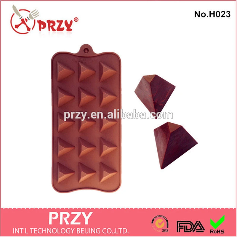 silicone pyramid shape chocolate mold