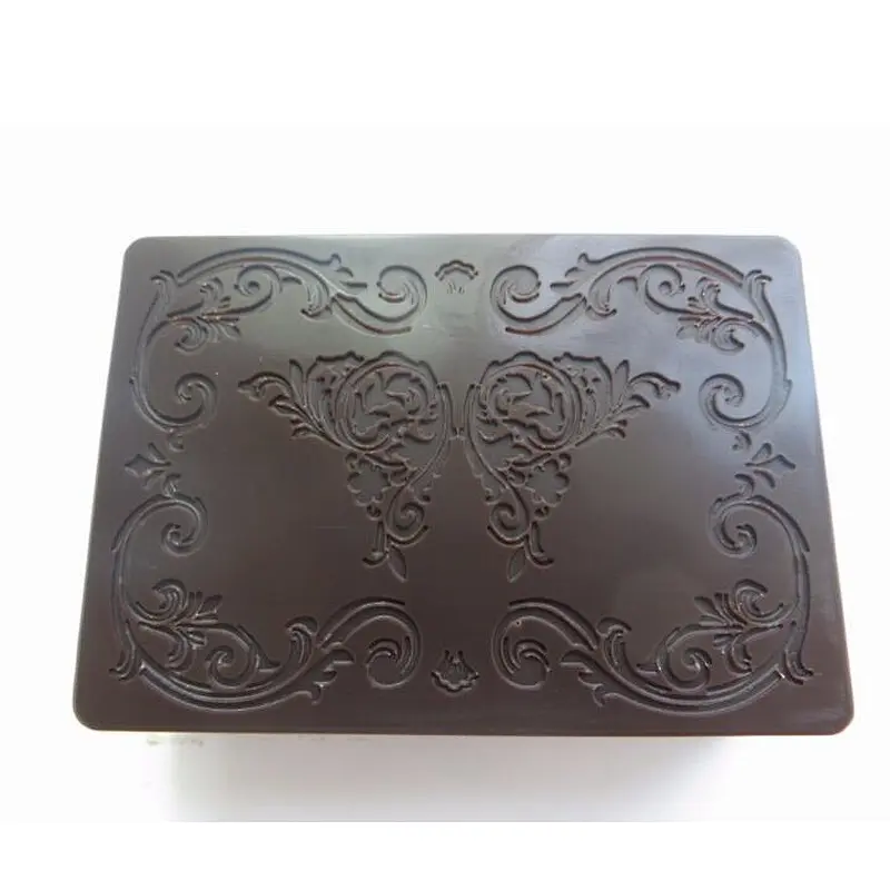 QT0052 square shape butterfly stamp handmade soap mold silicone chocolate mould przy