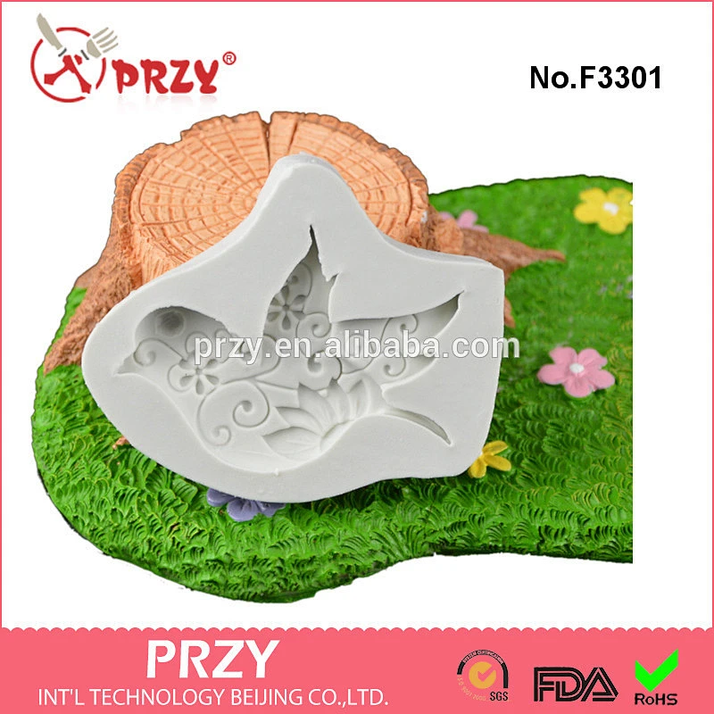 F3301 Peace bird silicone turn sugar cake mold turn silica gel silicone mold