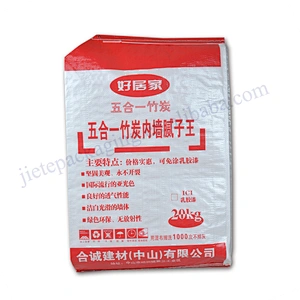 Construction use bopp laminated 20kg pp woven cement for building bag