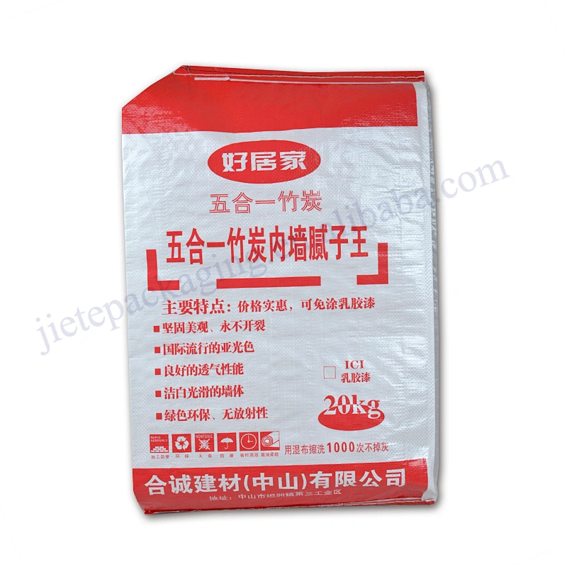 Construction use bopp laminated 20kg pp woven cement for building bag