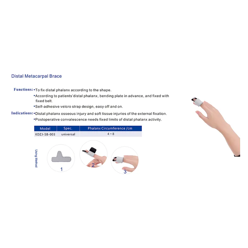 Metacarpal Finger Joint Splint Brace Immobilizer Orthosis