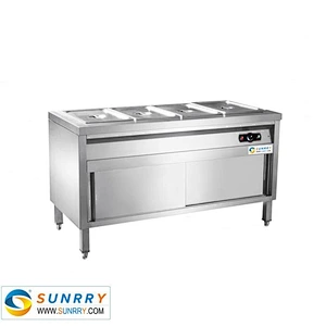 Stainless steel electric commercial buffet bain marie food and soup warmer