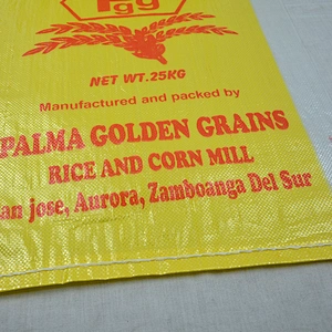 High quality plastic 25 kg wheat flour rice pp woven bags