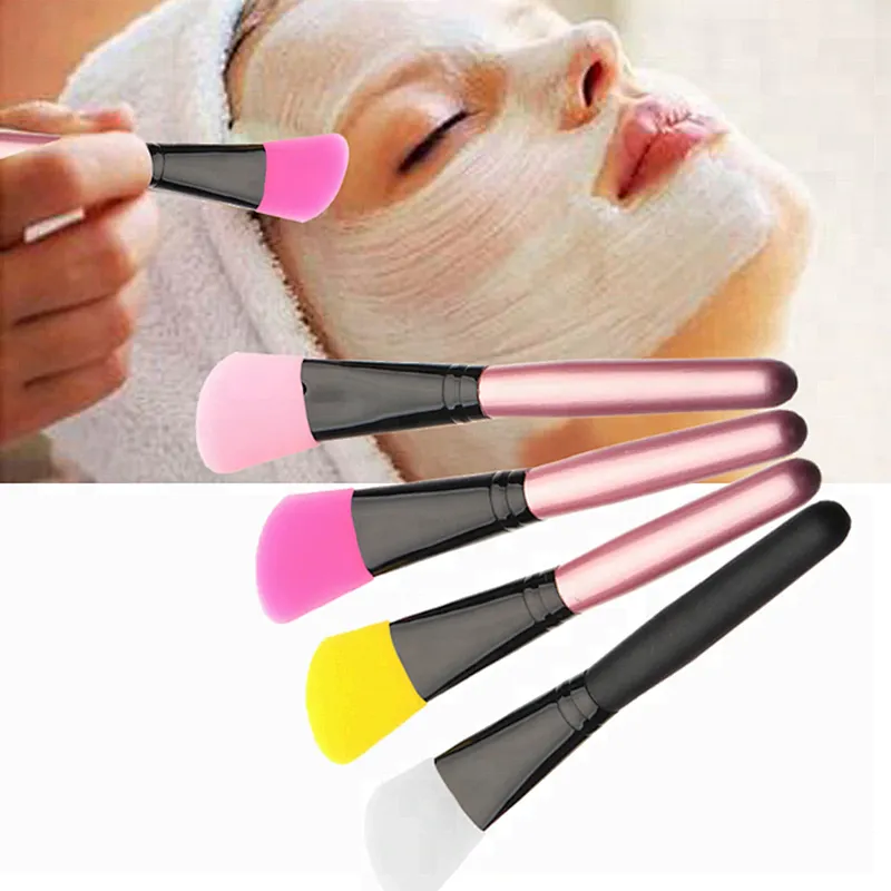 Custom Coloful Facial Mud Mask Flat Silicone Makeup Brush Skin Face Care Cosmetic Applicator