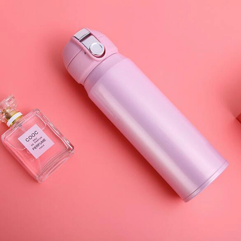 Outdoor Vacuum Insulated Vacuum Cup Customized Logo Vacuum Flask for School Student Double Wall Business Water Bottle
