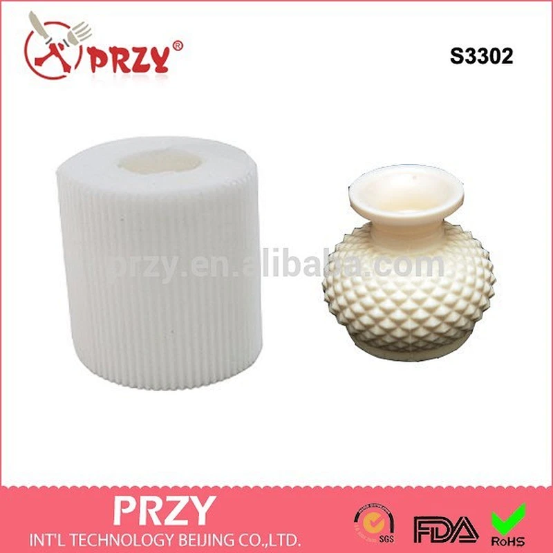 3d vase silicone soap mold handmade silicone molds for wholesale
