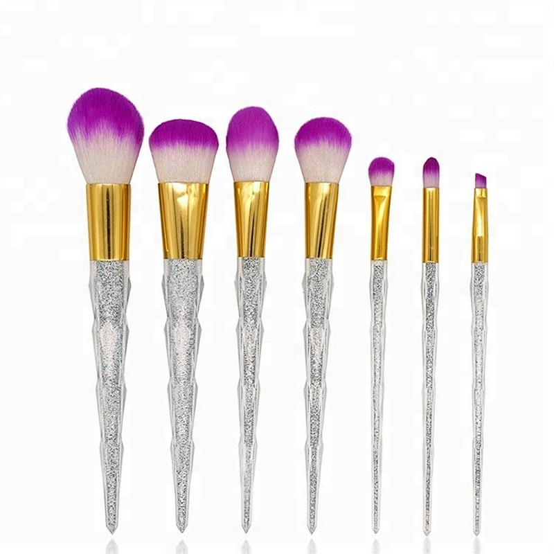 Make Up Powder Make Your Own Brand Diamend Handle 7pcs Makeup Brush Set Beauty High Quality