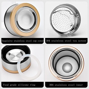Free Customized LOGO 400 ML 304 Stainless Steel Vacuum Cups Travel Mugs Water Bottle
