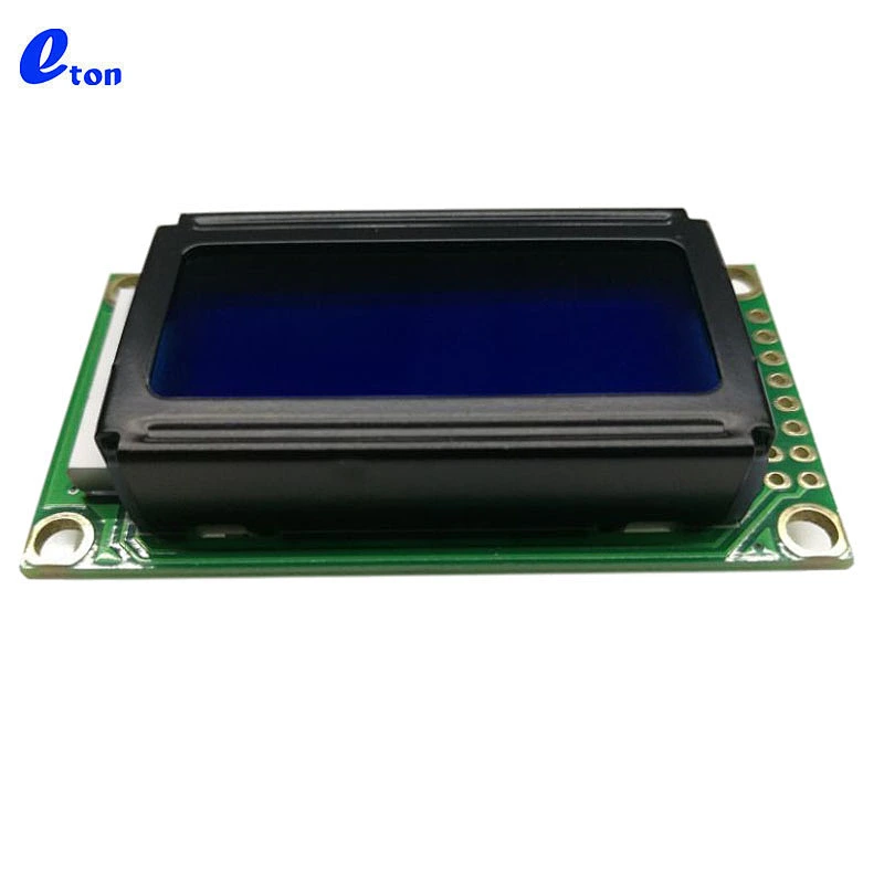 Hot Sale Best Price 16pin 8x2 0802 COB STN Blue Character Transflective Lcd Display Module