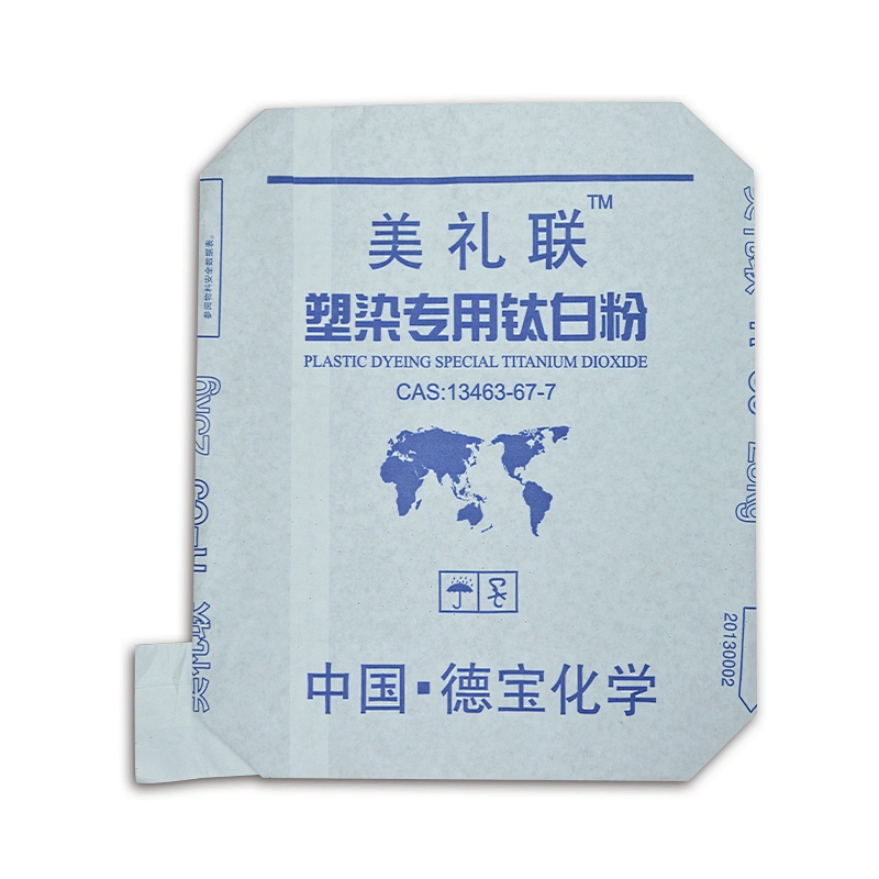 White cement block bottom kraft paper valve bag multi-paper valve bag 20kg