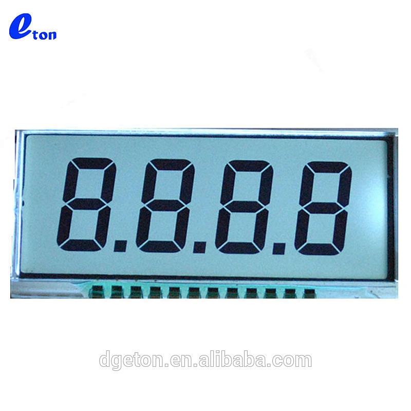 4 digit custom TN segment LCD display