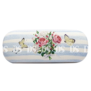 Bling Fashion Custom Logo Printed Hard Shell Glasses Case Spectacle Case PU Case