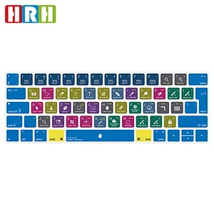 High Quality Multifunction Colorful TPU Keyboard Protector For Macbook Pro 15 Touch Bar For Ado be Keyboard Cover