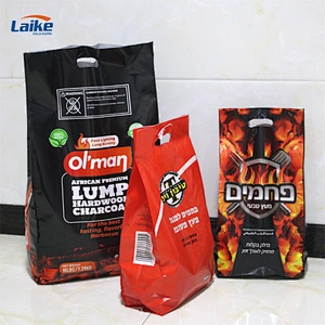 BBQ charcoal bag 5kg 10kg, bopp laminated pp woven charcoal packaging bag