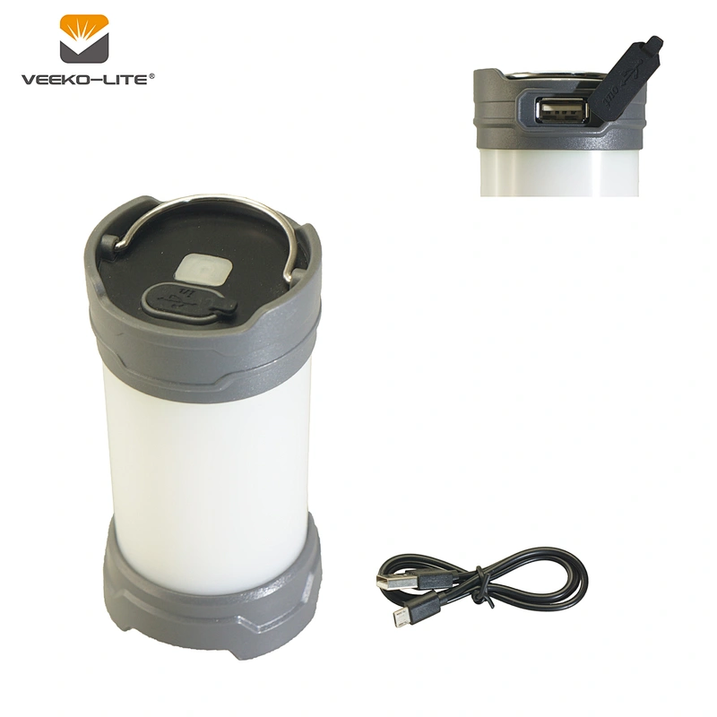 2018 HOT SELLING USB RECHARGEABLE 120 LUMENS CAMPING LANTERN 3.7V 2200MAH LI-ION BATTERY