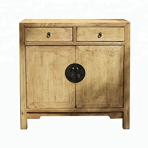 chinese antique reproduction oriental natural wood living room buffet furniture