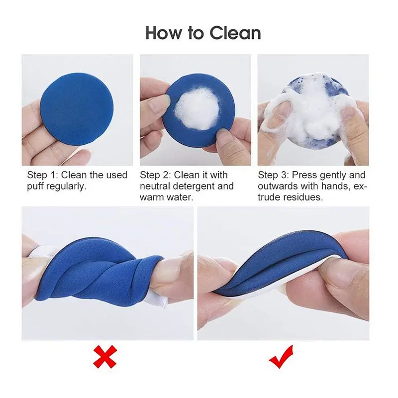 Beauty makeup tools wholesale custom cosmetic makeup powder puff
