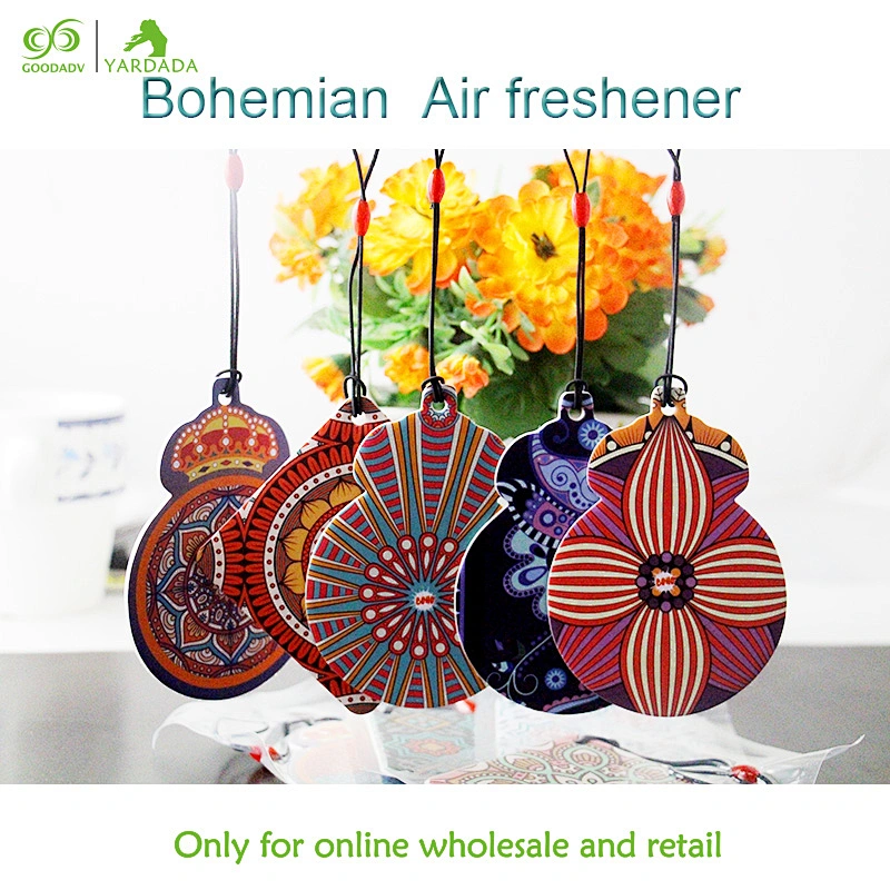 2018 new kaleidoscope effect design automobile suspension type air freshener, cheap and high quality, 8 kinds of fragrance