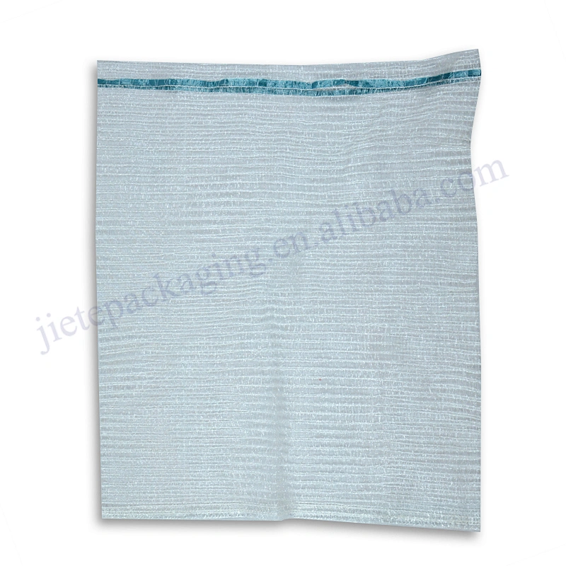 Customized 100% plastic PE raschel mesh bag/sack for packaging fruit and vegetable 25kg size 50/80cm