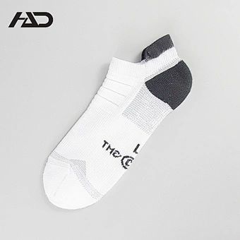 men's white fashion dress running socks