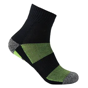 cotton free terry jacquard non slip sport socks