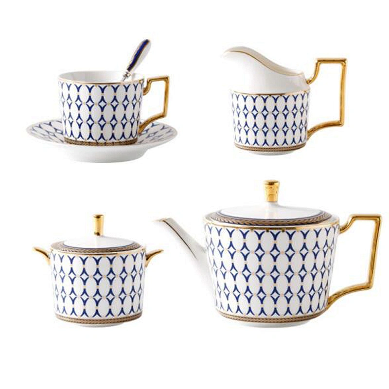 Top selling United Kingdom freestyle teapot coffee cup sets from china'Tangshan