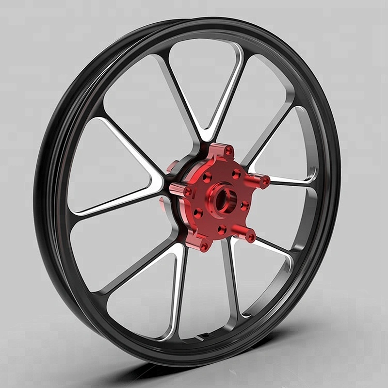 CNC Machining  Aluminum Motorcycle Forge Wheel