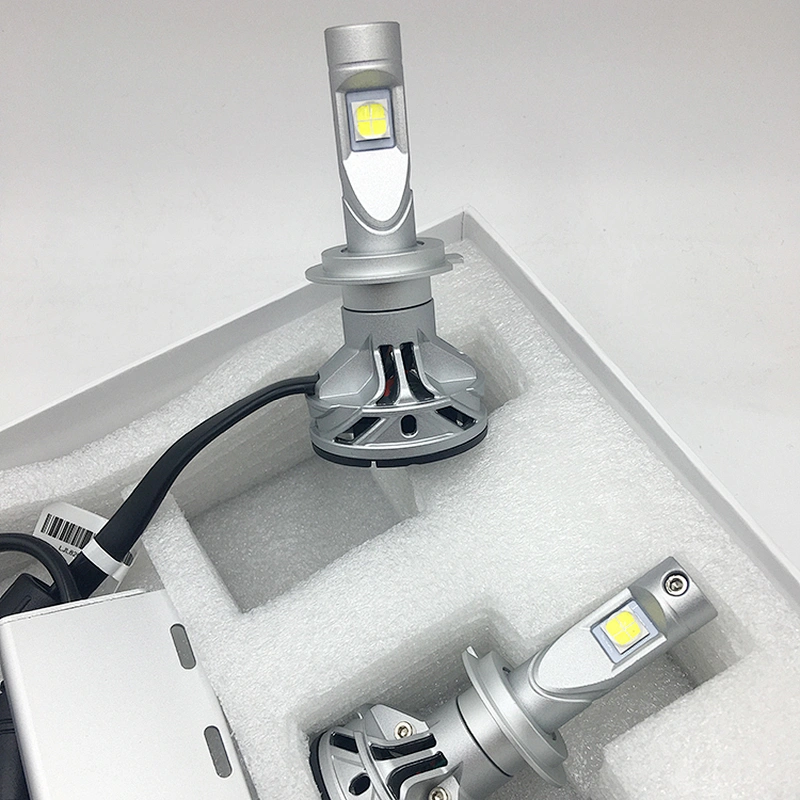Lujia super bright auto bulb 60w px26d L8 7000lm XHP70 led headlight with h7 adapter
