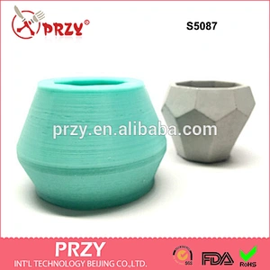 S5087 Planter Mold - Silicone - Geometric Mold - Cast Concrete-Resin-Wax-Soap