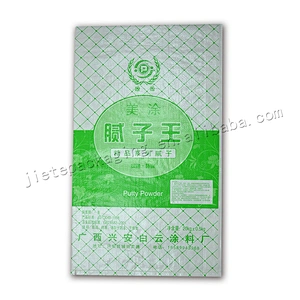 20kg plastic Bopp laminated pp woven cement packaging bag for wall putty