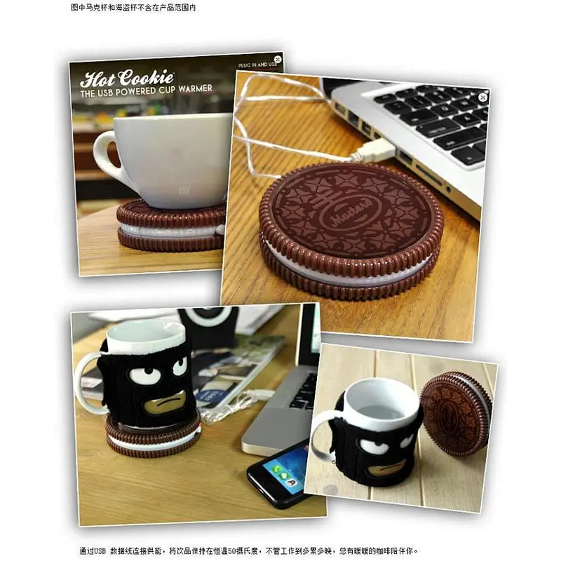 HOT SELL BISCUITS COOKIE USB CUP COASTER