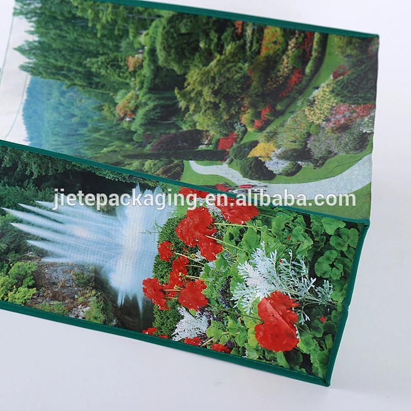 Economical custom design waterproof PP woven wholesale reusable shopping bag