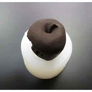 SG0003 Apple With a Bite Shaped soap Mold Cake Decoration tools 3d handmade silicone mould
